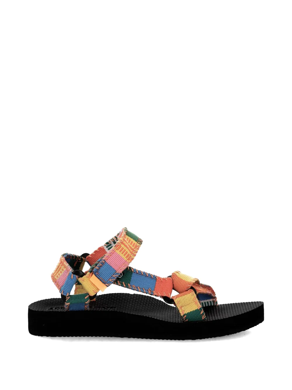 Arizona Love patchwork-strap sandals Blauw