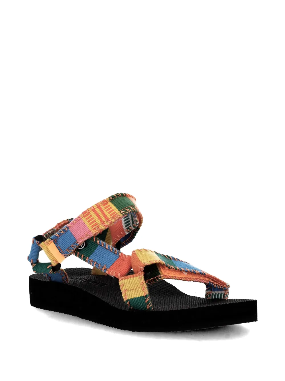 Arizona Love patchwork-strap sandals Blauw