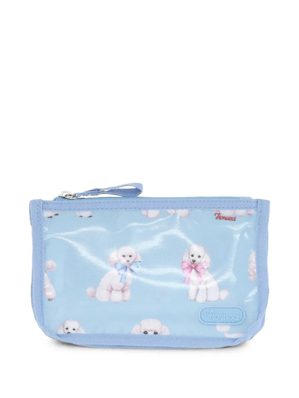Fiorucci poodle-print clutch bag - Blu