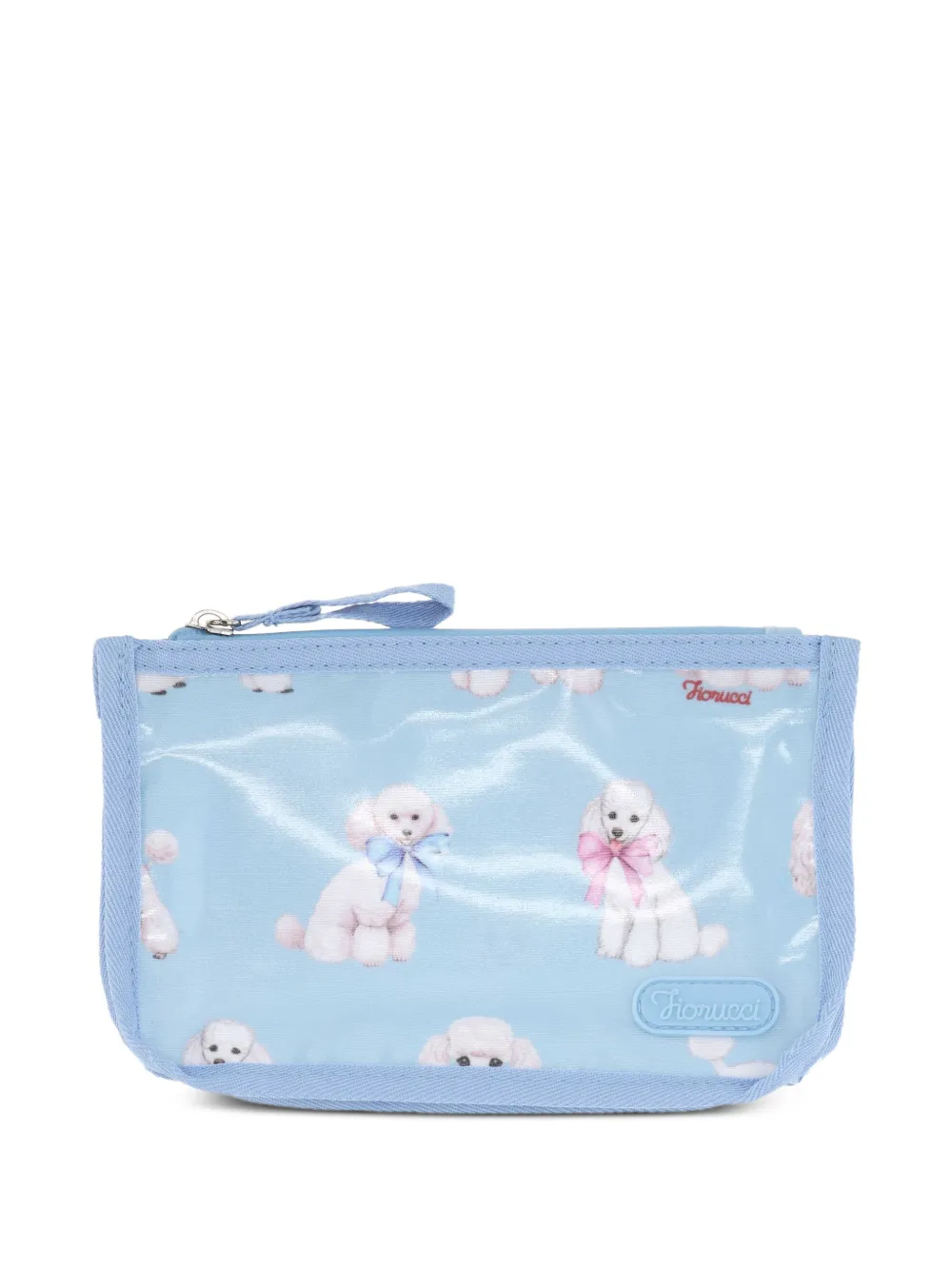 Fiorucci poodle-print clutch bag - Blu