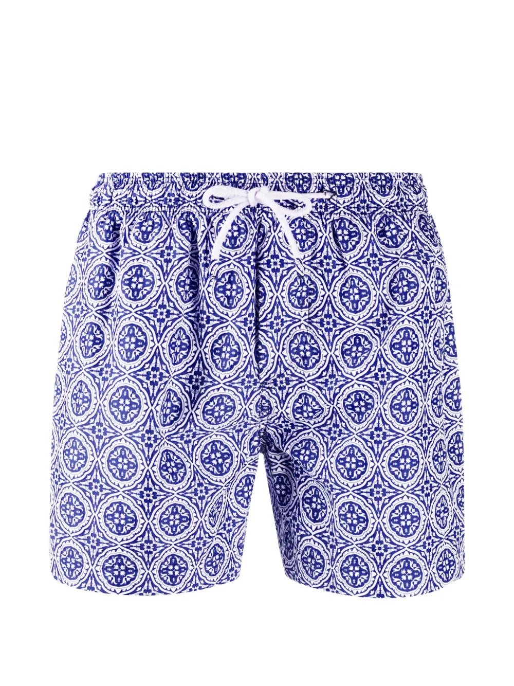 PENINSULA SWIMWEAR geometric-print swim shorts - Blu