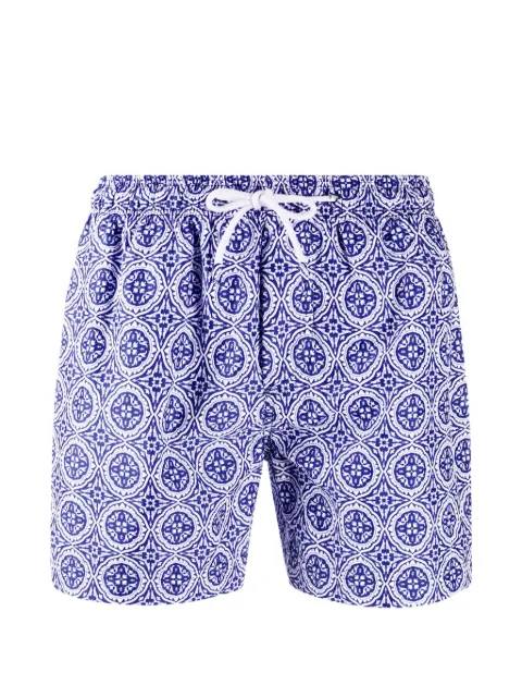 PENINSULA SWIMWEAR geometric-print swim shorts