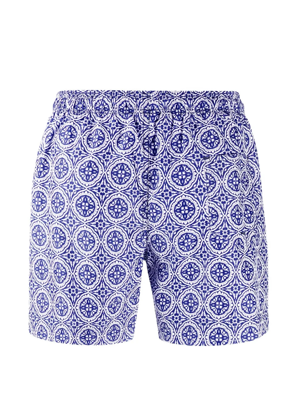  Peninsula Swimwear Short De Bain à Imprimé Géométrique - Bleu 