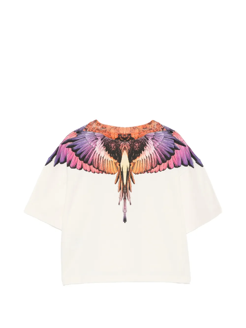 COUNTY OF MILAN KIDS T-shirt met vleugelprint Beige