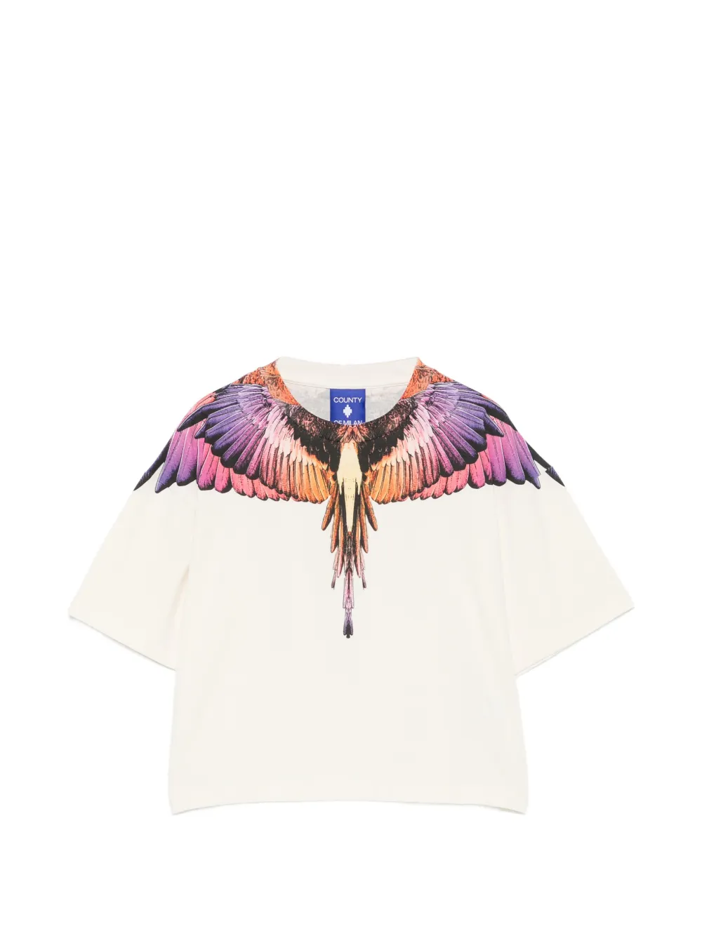 COUNTY OF MILAN KIDS wings-print T-shirt - Toni neutri