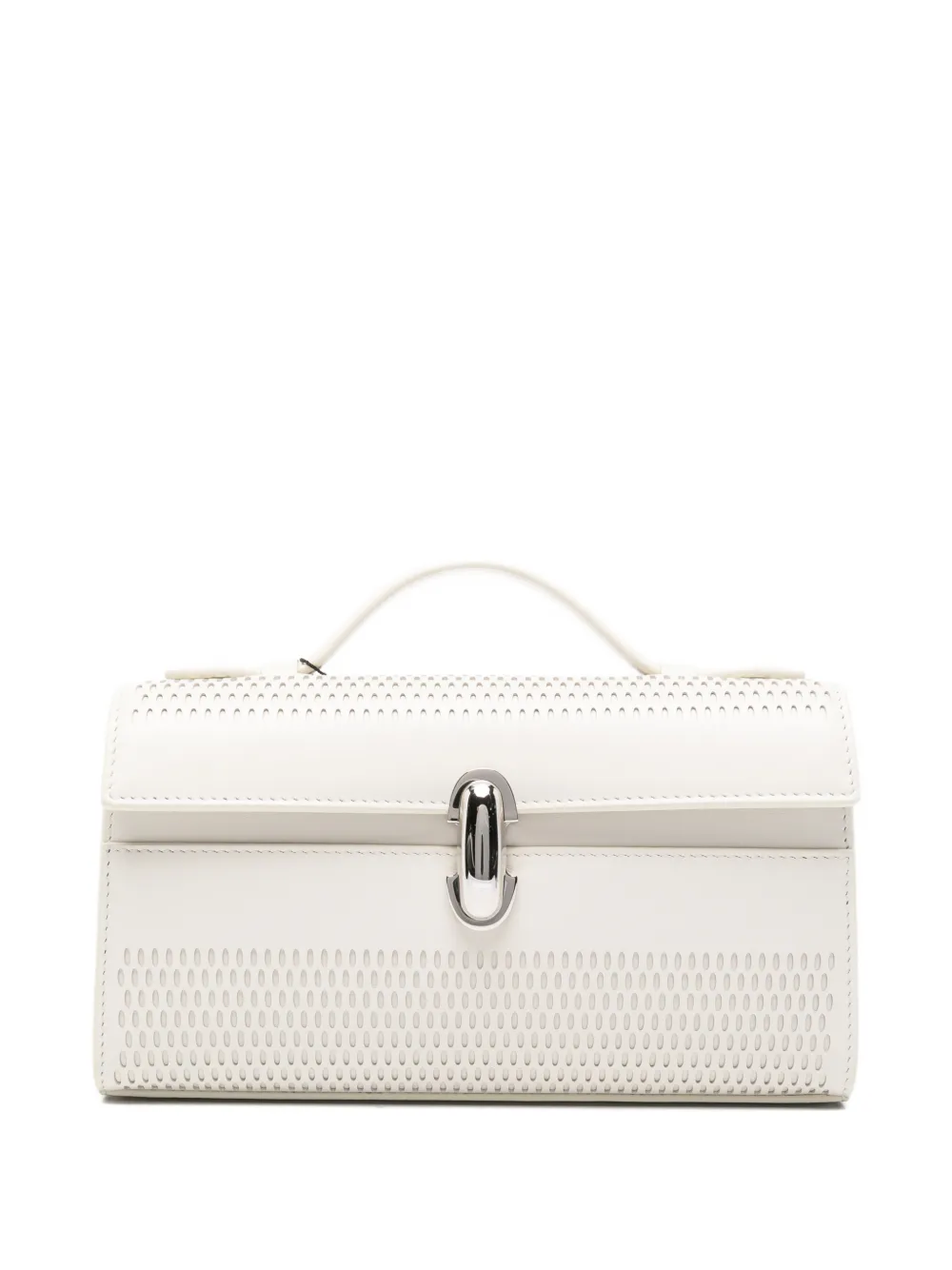 Savette perforated leather tote bag - Toni neutri