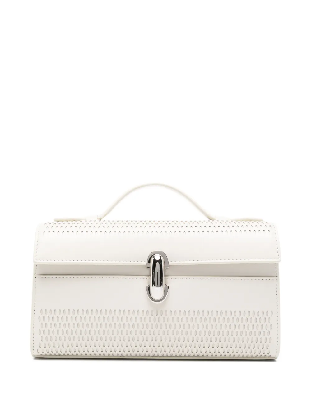 Savette perforated leather tote bag - Toni neutri