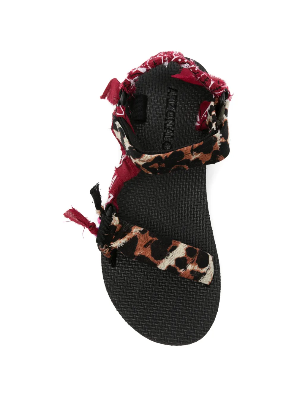 Arizona Love Trekky leopard-print bandana-style sandals Bruin