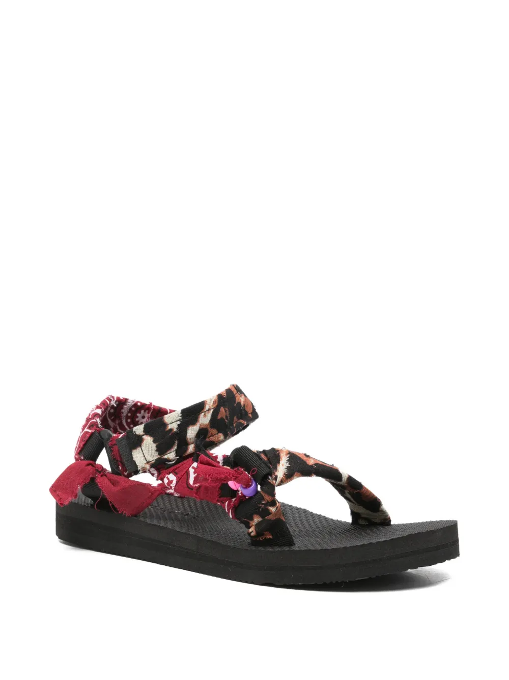 Arizona Love Trekky leopard-print bandana-style sandals Bruin