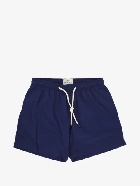 PENINSULA SWIMWEAR shorts de playa con cordones en la pretina