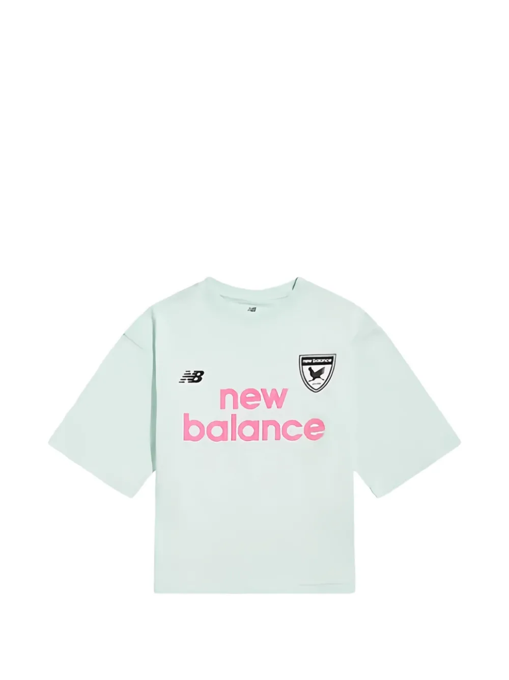 New Balance Kids logo-print cotton T-shirt - Verde