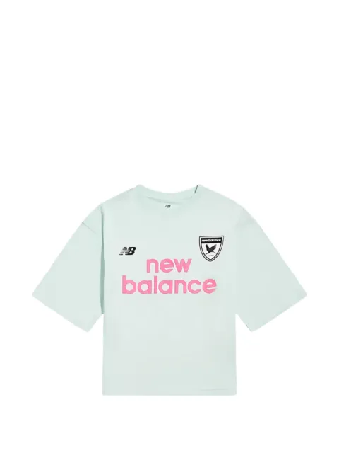 New Balance Kids logo-print cotton T-shirt