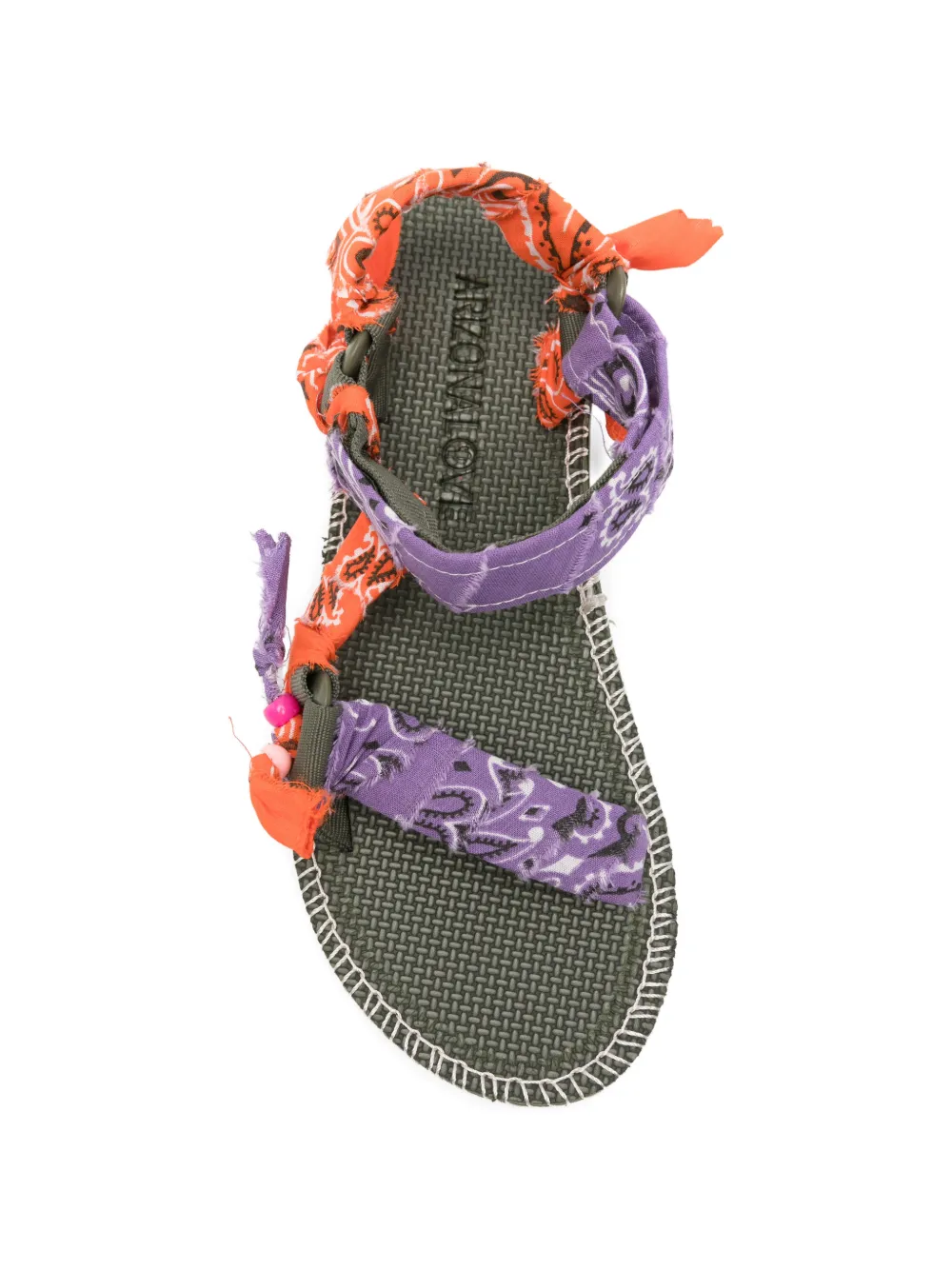 Arizona Love Trekky Stitch bandana-print sandals Groen