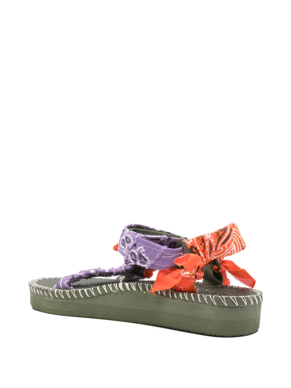 Arizona Love Trekky Stitch bandana-print sandals Groen