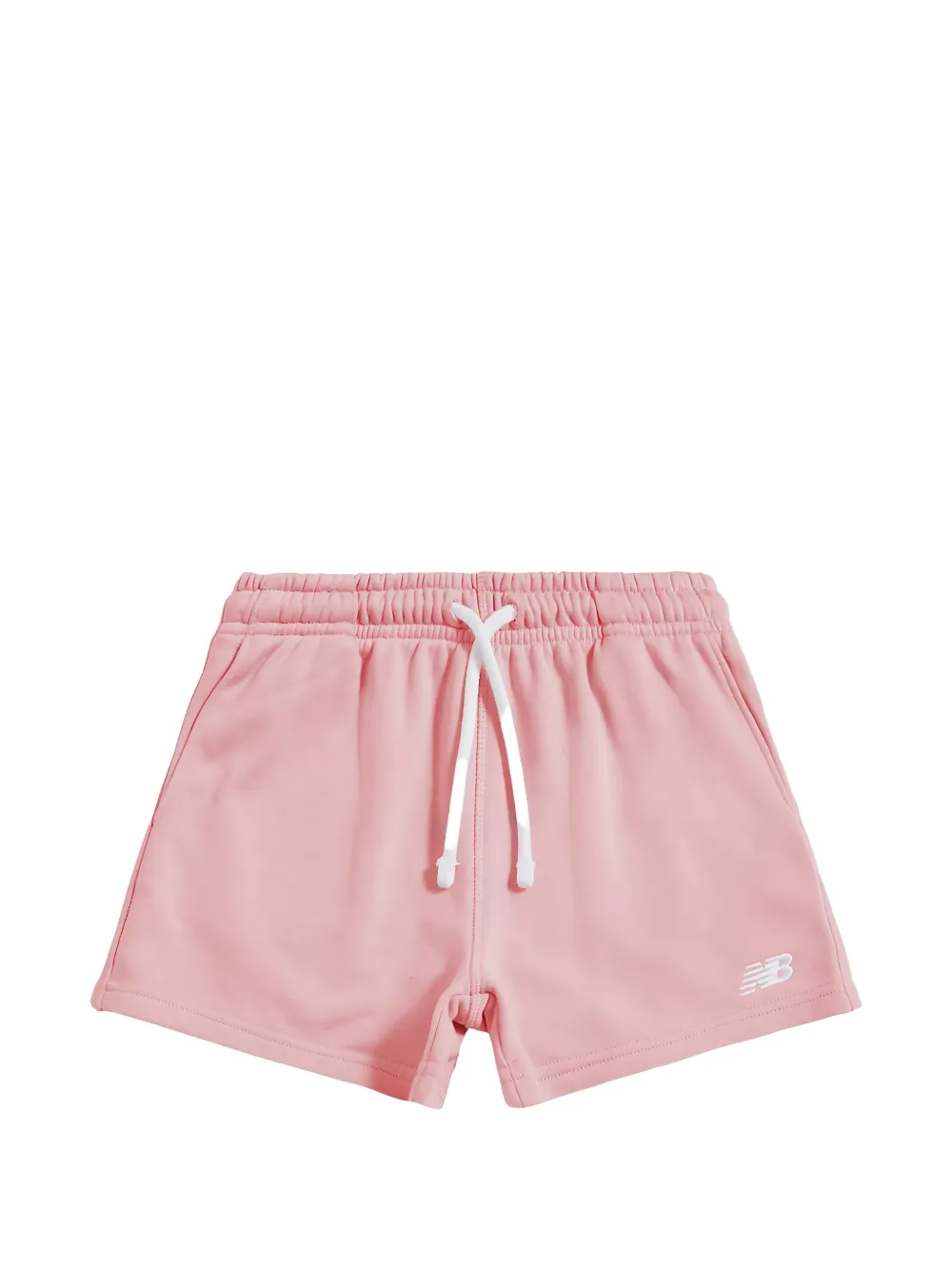 New Balance Kids logo-embroidered drawstring shorts - Rosa