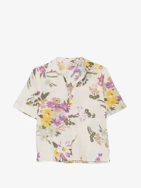 Marella Feroce floral-print short-sleeve shirt