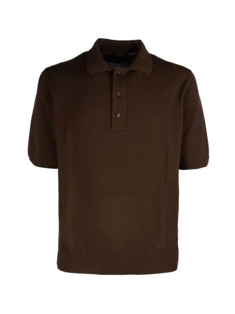 Zanone short-sleeve knitted polo shirt
