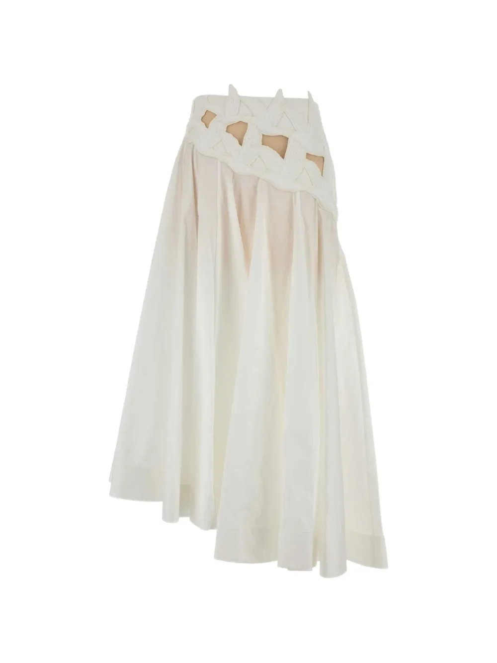 ZIMMERMANN Luna cut-out skirt - Bianco