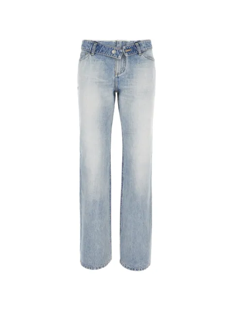Alexander McQueen jeans con efecto descolorido
