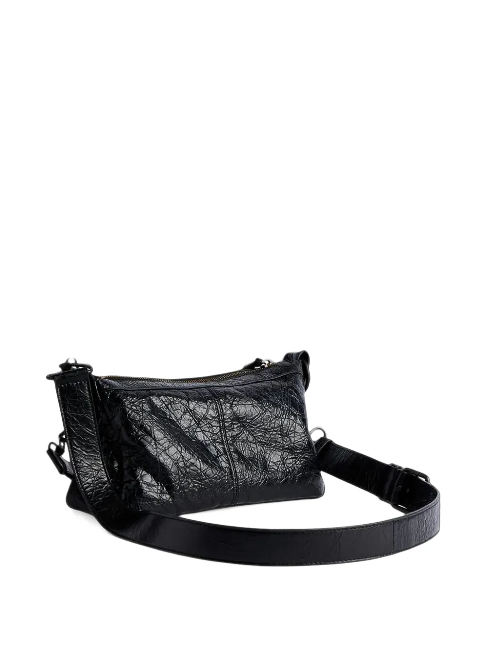 Balenciaga Le City Moto leren mini-schoudertas Zwart