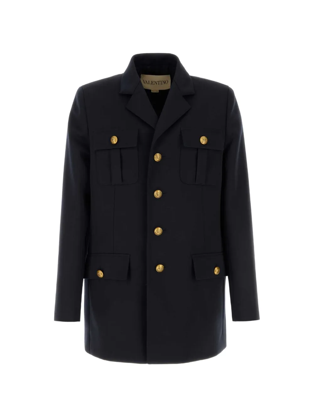 Valentino Garavani buttoned coat - Blu