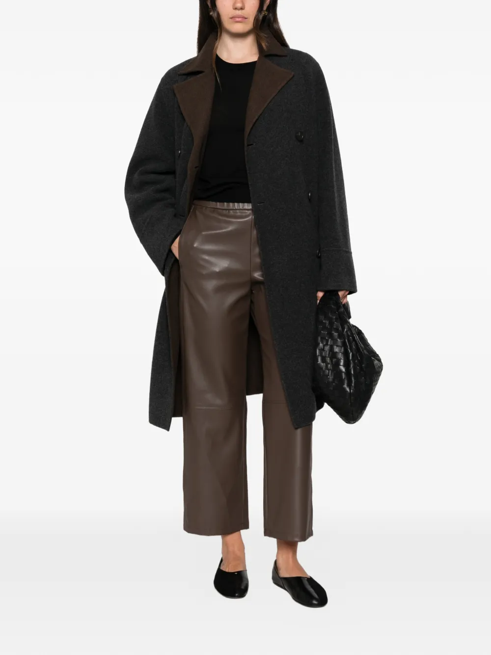 Max Mara elasticated-waistband cropped trousers Bruin