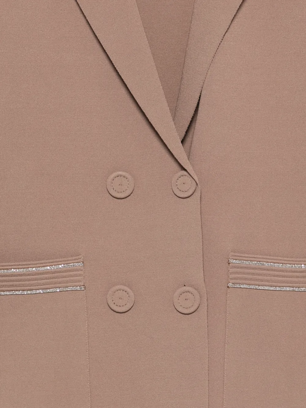 D.Exterior Verfraaide blazer met dubbele rij knopen Beige