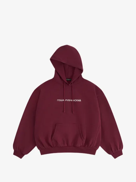 GOSHA RUBCHINSKIY logo-print oversized hoodie