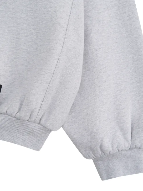 GOSHA RUBCHINSKIY waffle-lined zip-up Hoodie | Grey | FARFETCH AO
