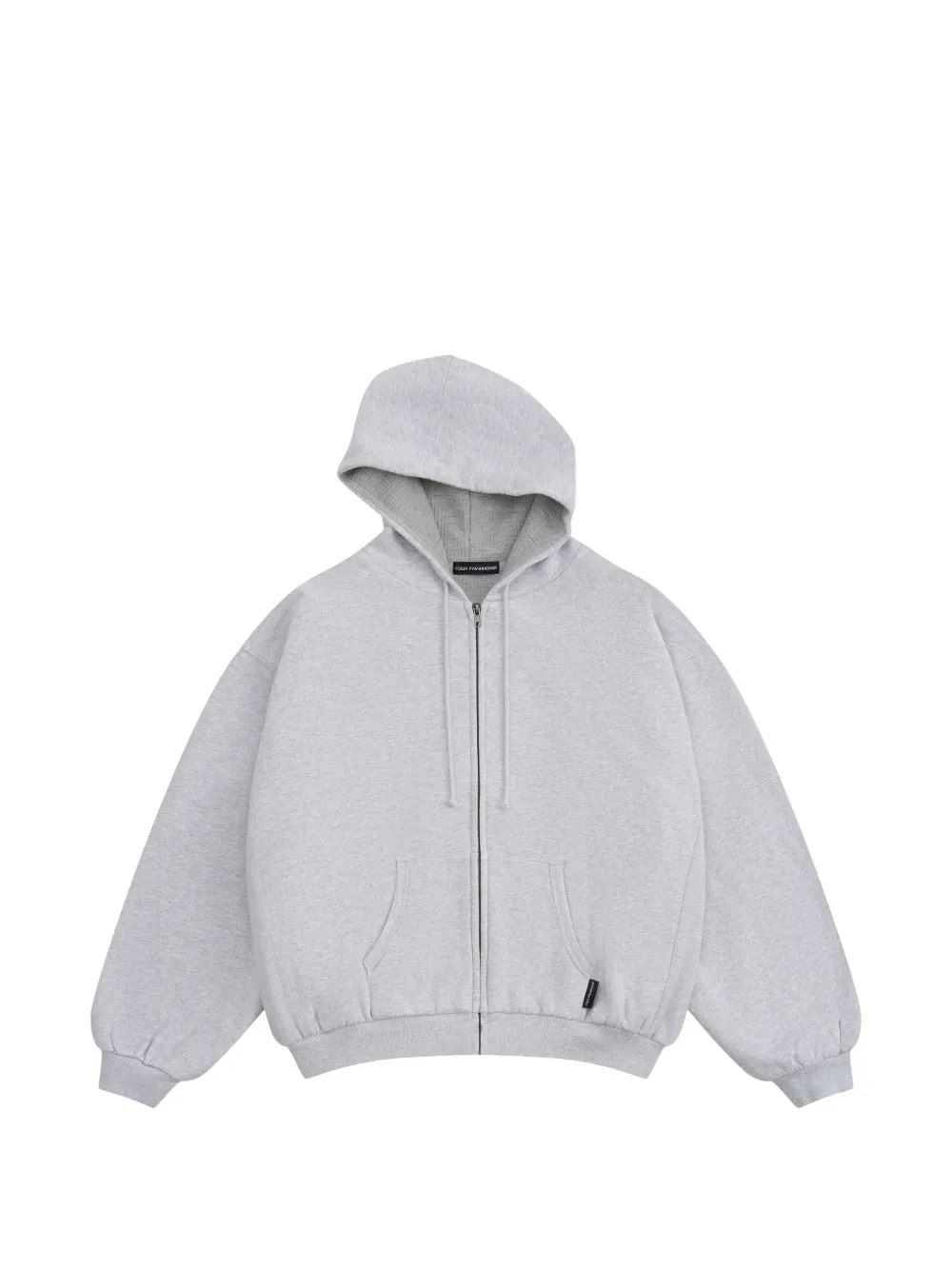 Gosha Rubchinskiy waffle-lined zip-up hoodie - Grigio