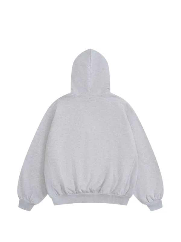 GOSHA RUBCHINSKIY waffle-lined zip-up Hoodie | Grey | FARFETCH AO