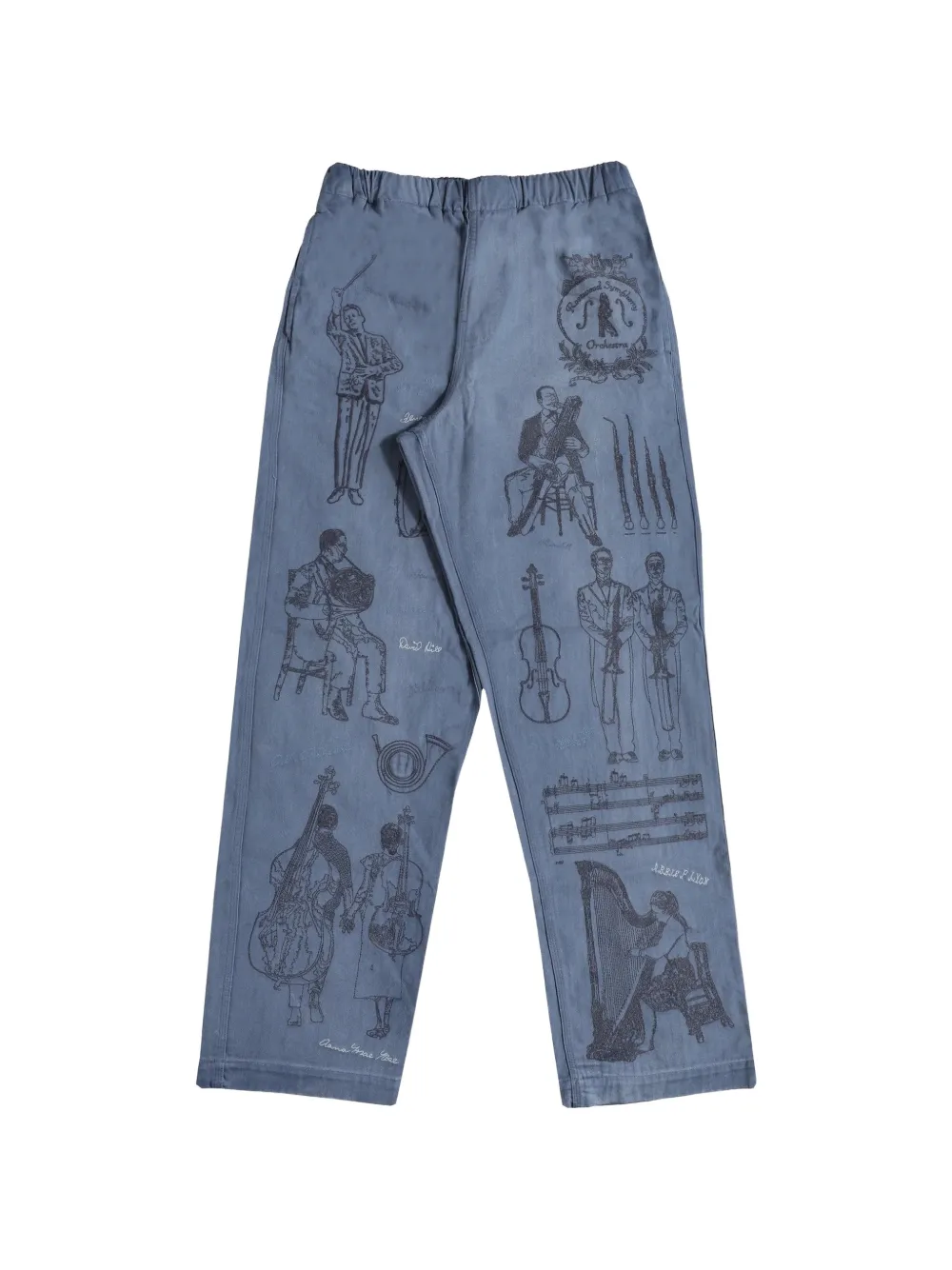Samuel Zelig Orchestra trousers - Blu