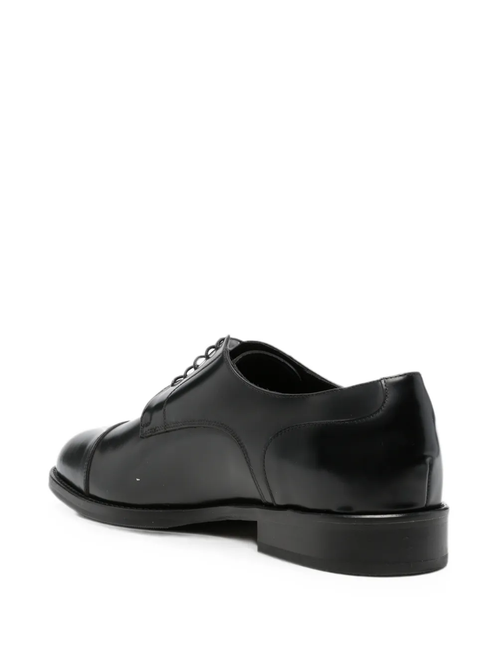 VELA SHOP Leren derby schoenen Zwart