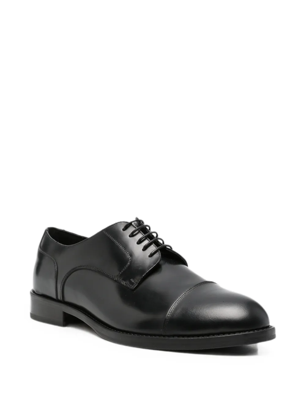 VELA SHOP Leren derby schoenen Zwart