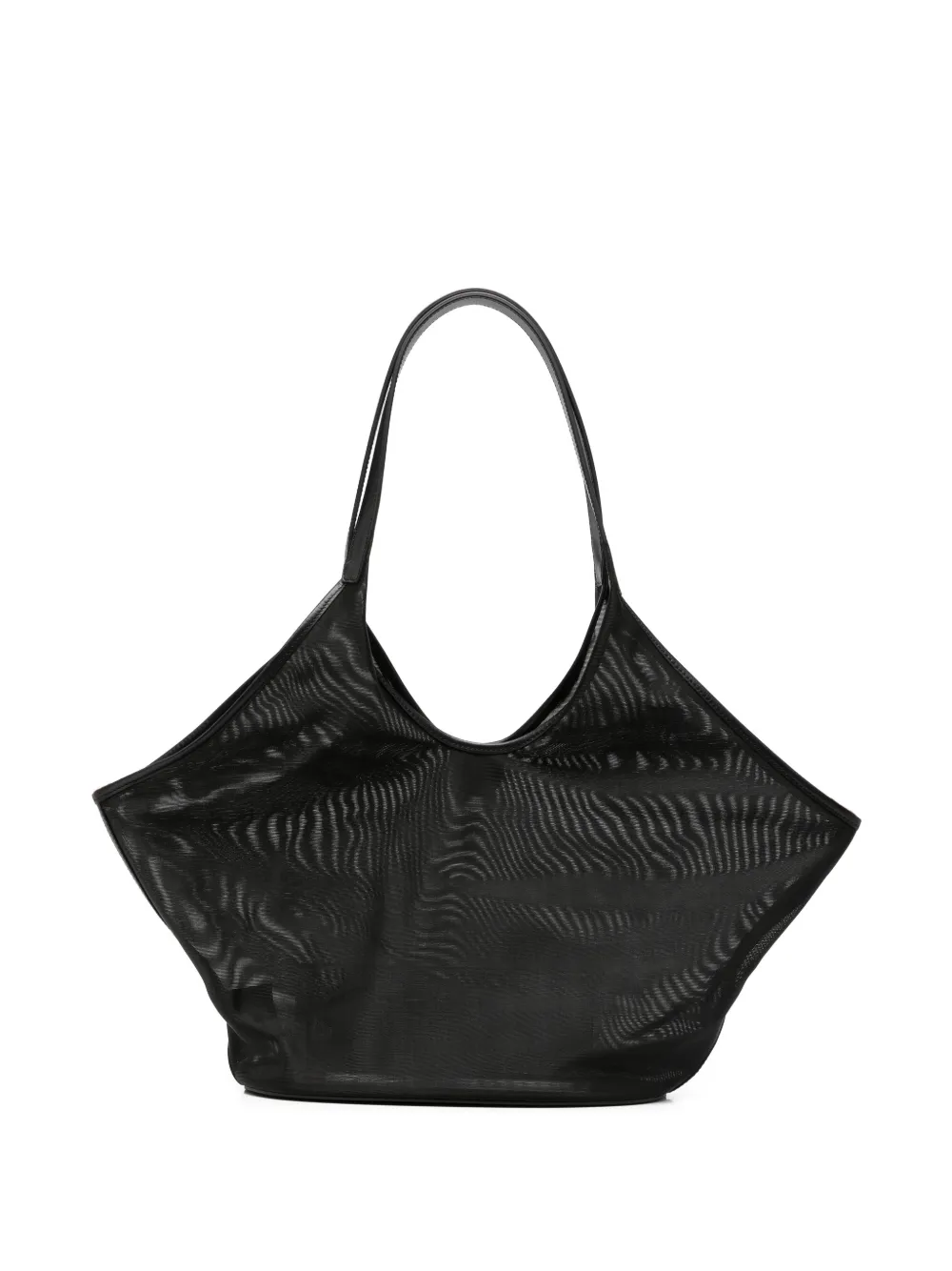 Aesther Ekme large Phanton mesh leather-trim tote bag - Nero