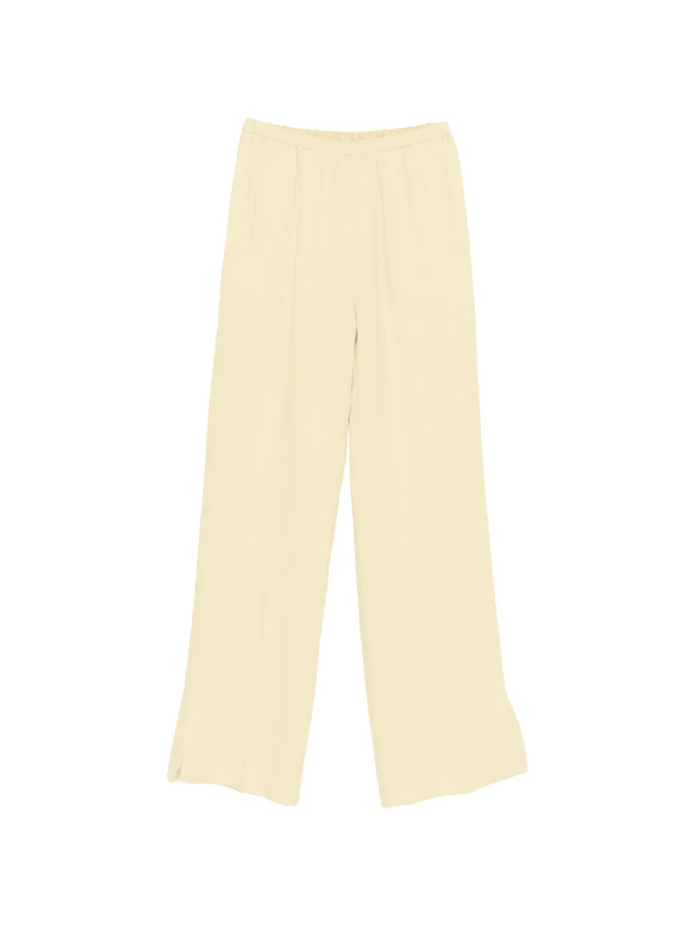 Forte Forte elasticated-waist linen trousers - Toni neutri