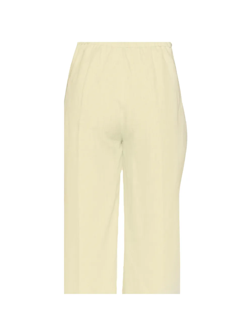 Forte Linnen broek met elastische taille Beige