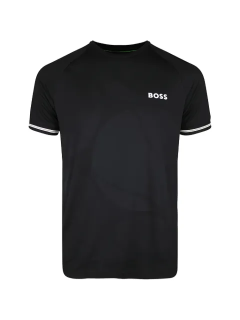 BOSS logo-print raglan-sleeve T-shirt