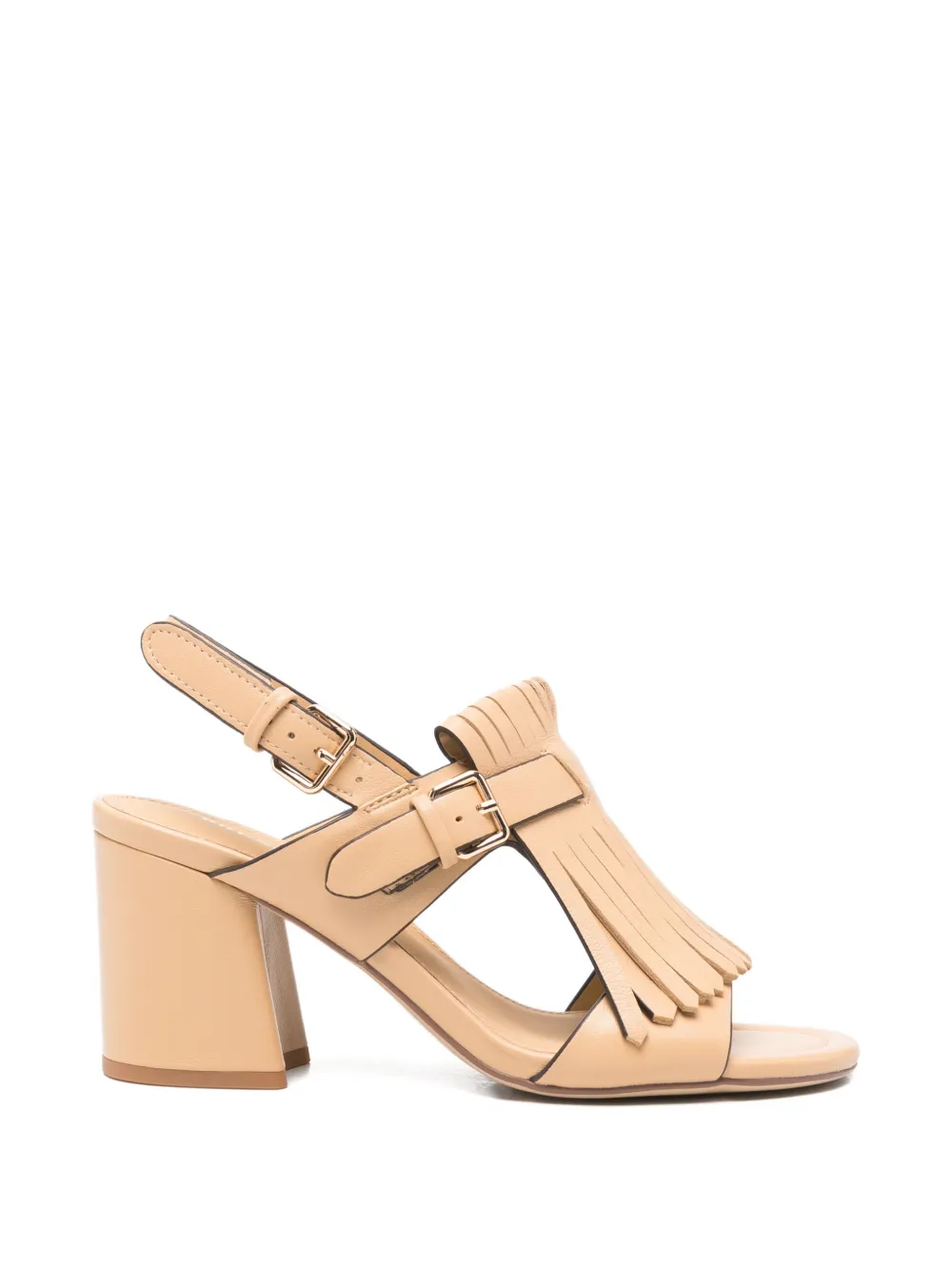 Bruno Premi fringed buckle-fastening sandals Beige