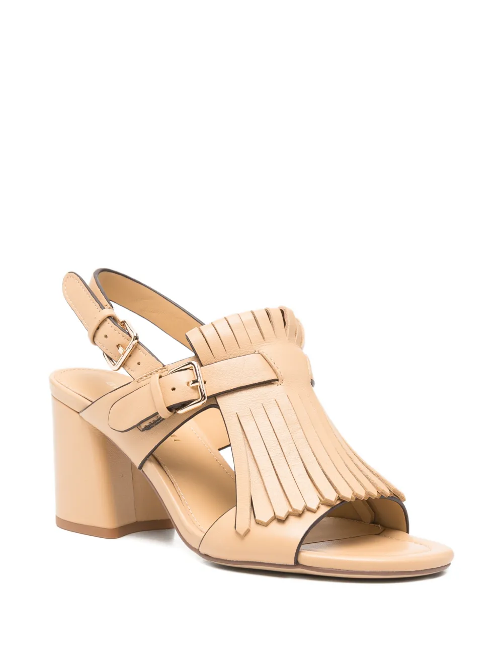 Bruno Premi fringed buckle-fastening sandals Beige