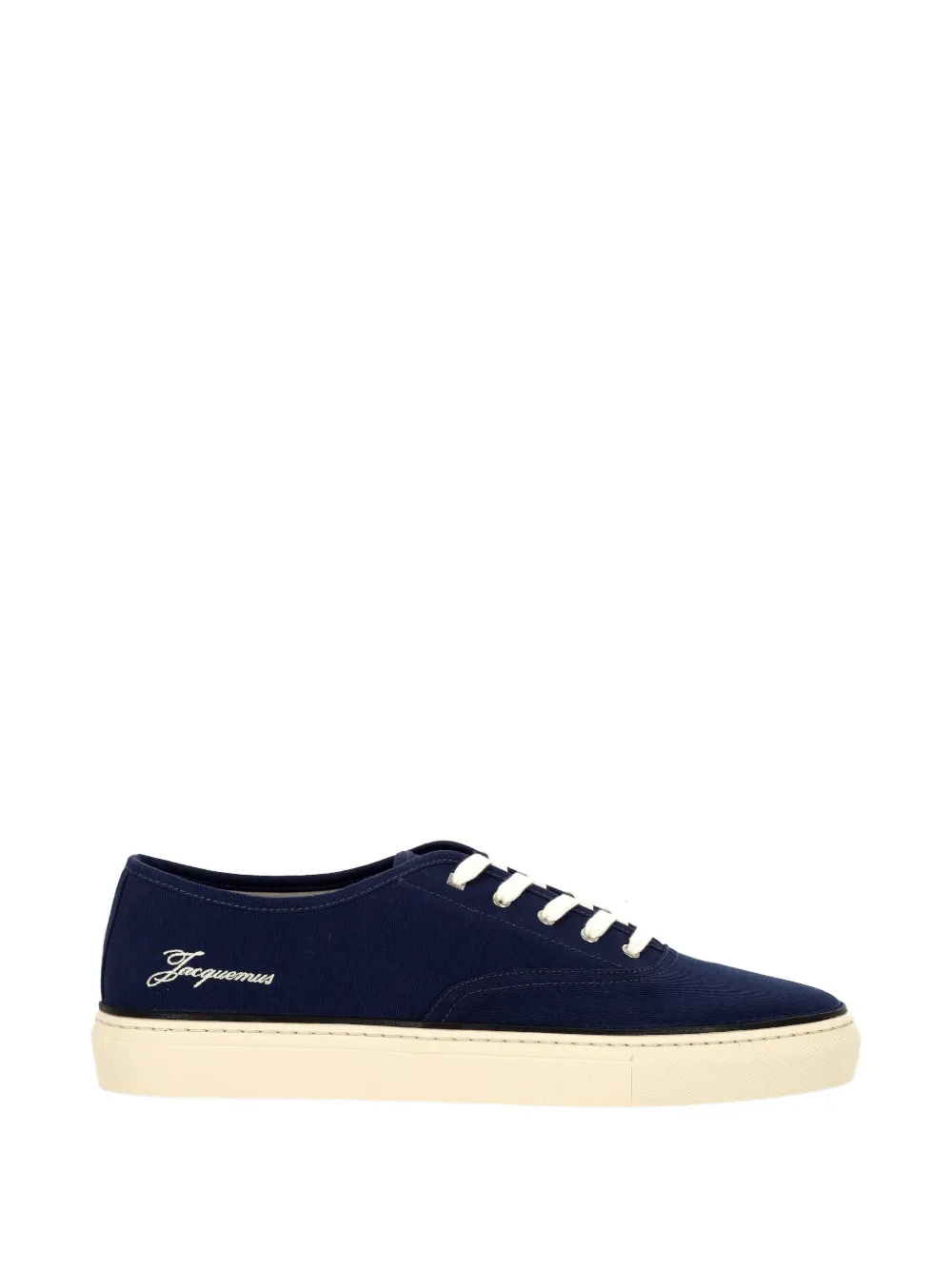 Jacquemus The Féfé logo-embroidered lace-up sneakers - Blu