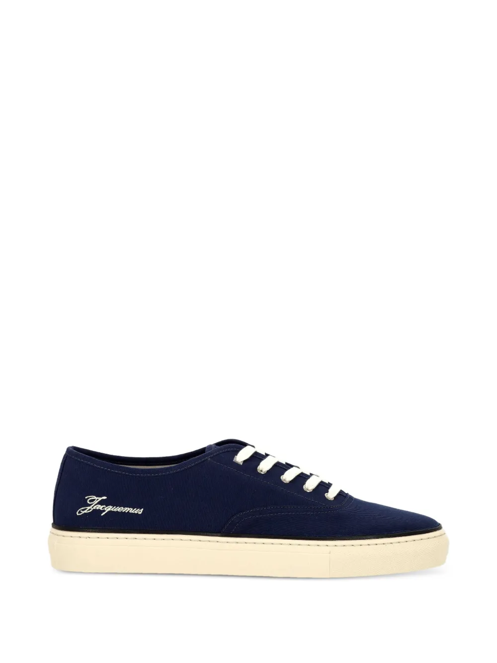 Jacquemus The Féfé logo-embroidered lace-up sneakers - Blu