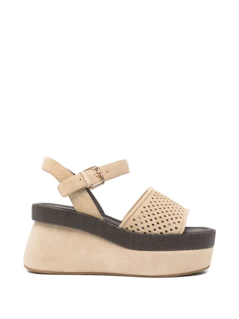 Bruno Premi perforated suede sandals