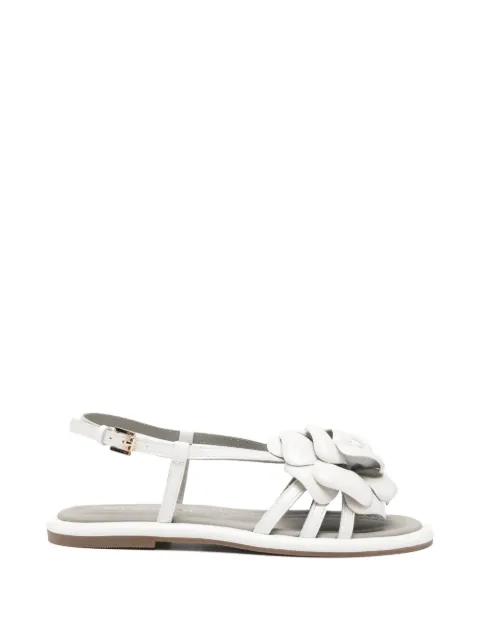 Bruno Premi floral-detail leather sandals