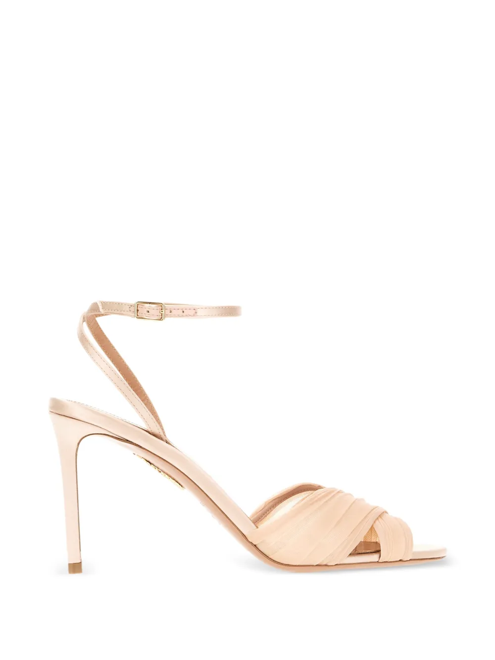Aquazzura ruched-strap sandals - Toni neutri