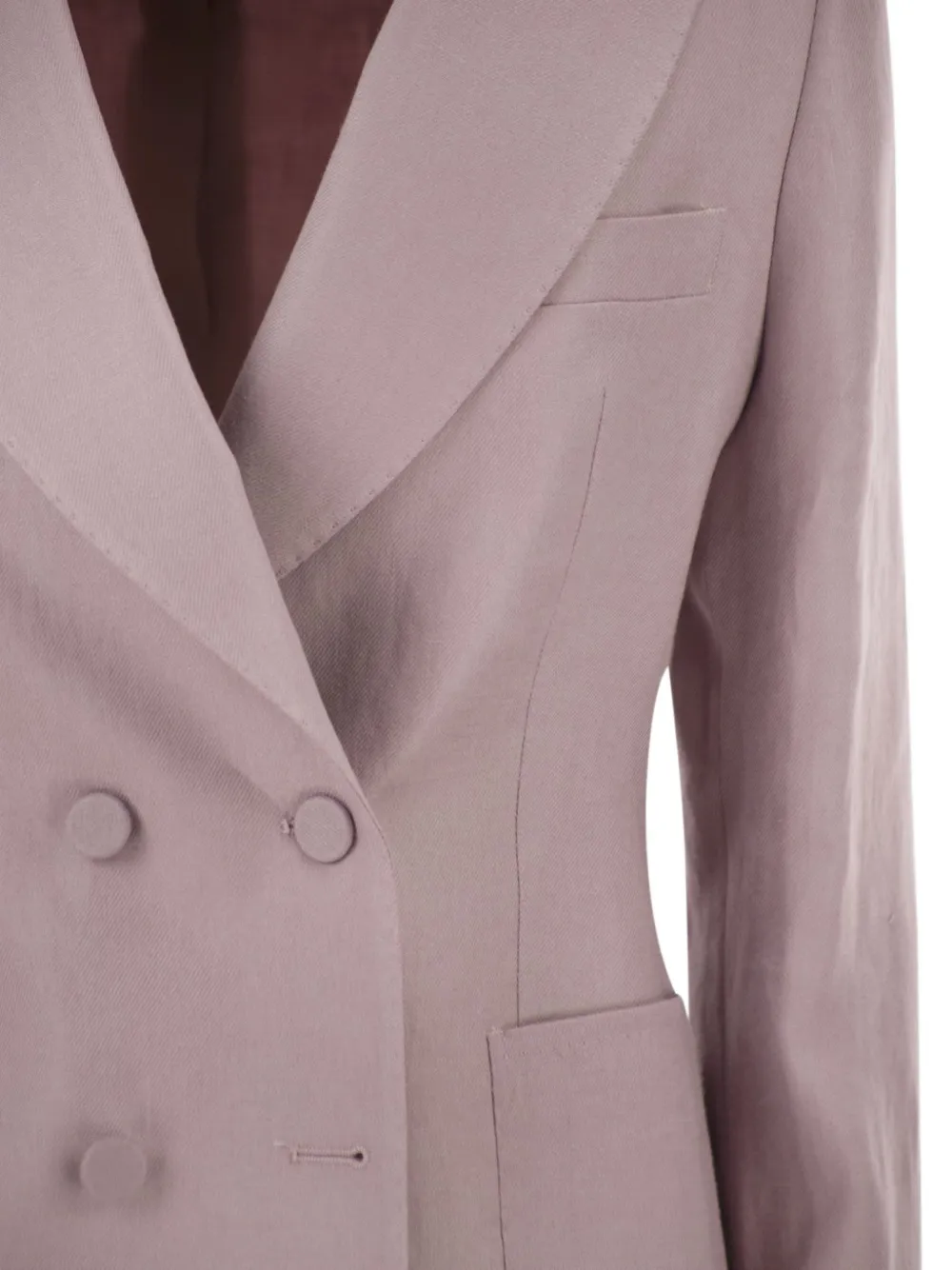 Tagliatore Blazer met dubbele rij knopen en puntige revers Roze
