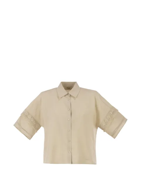 Weekend Max Mara lace-insert linen shirt