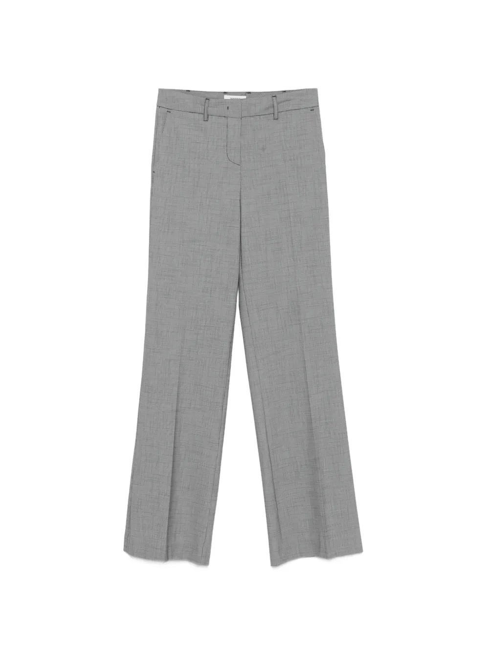 NINA 14.7 micro-check trousers - Nero
