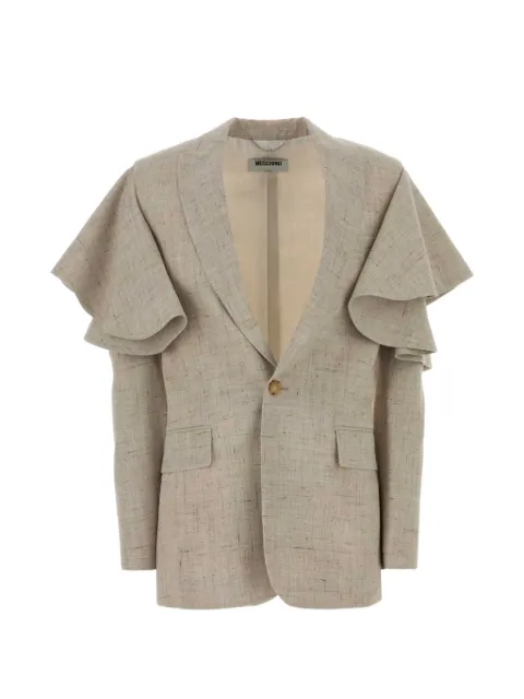 Moschino ruffled-sleeve blazer
