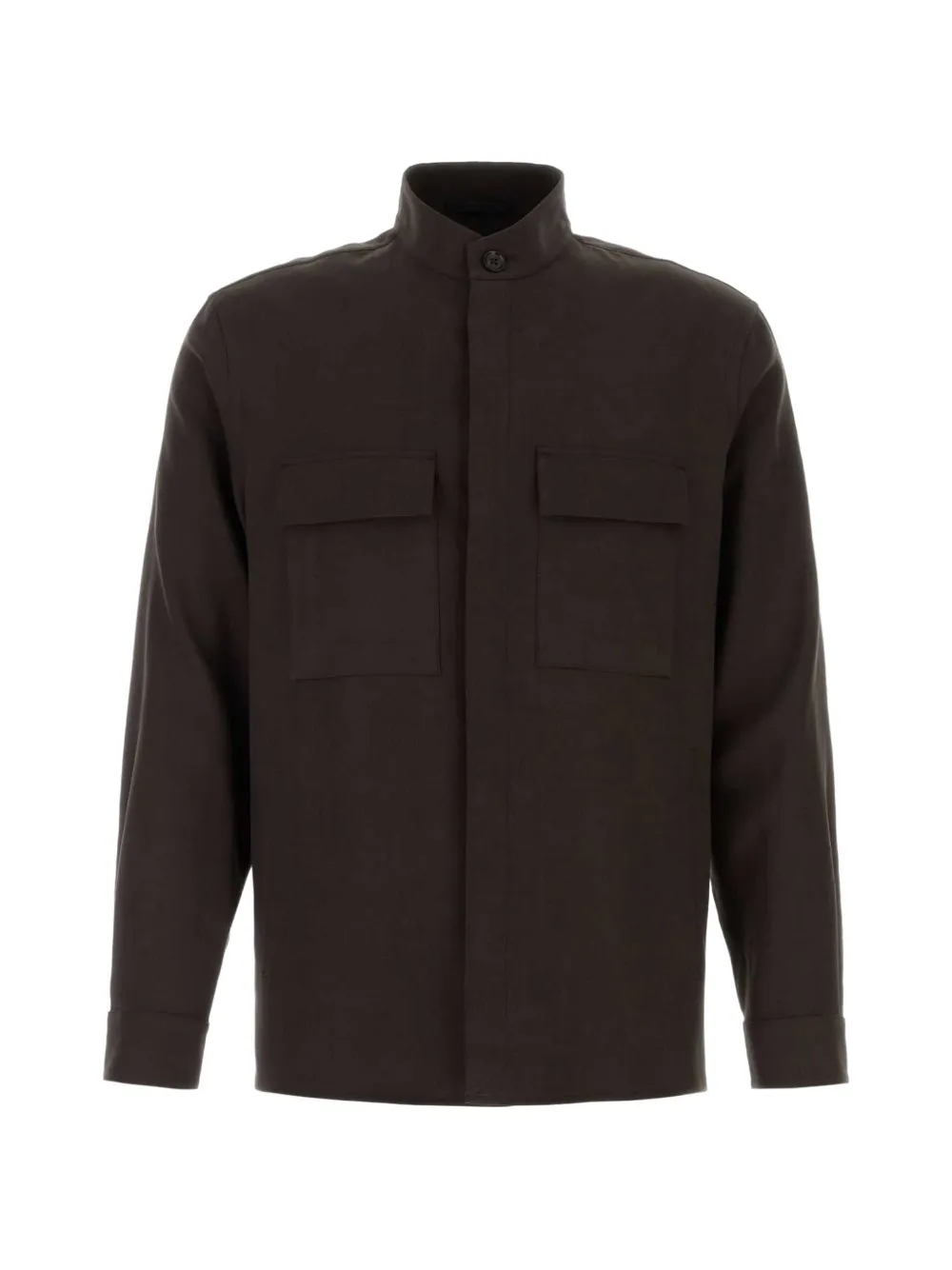 Zegna pocket-detail lightweight jacket - Braun